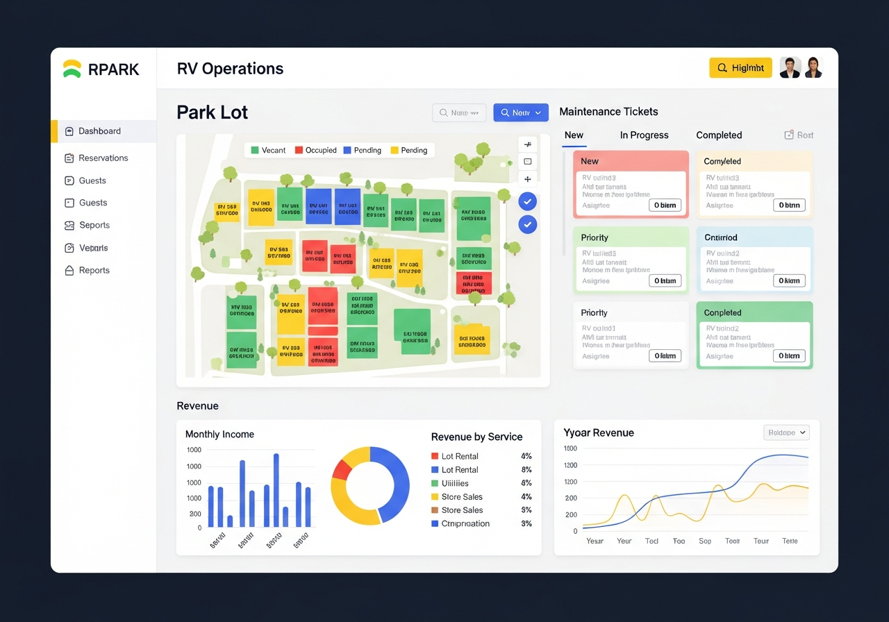 Screenshot of RV Park - Web Apps